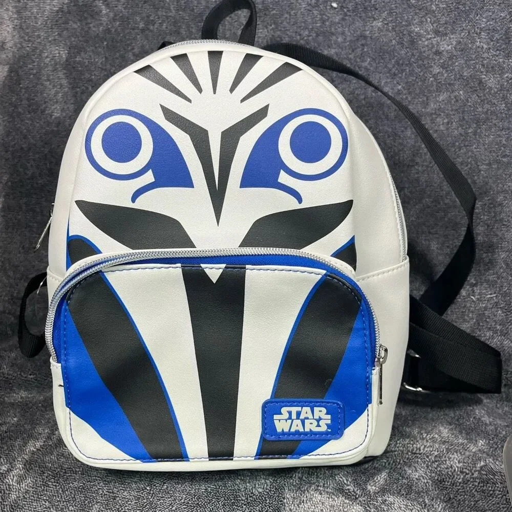 Star Wars Ahsoka Tano Mini Backpack Loungefly Style by Funko Blue White